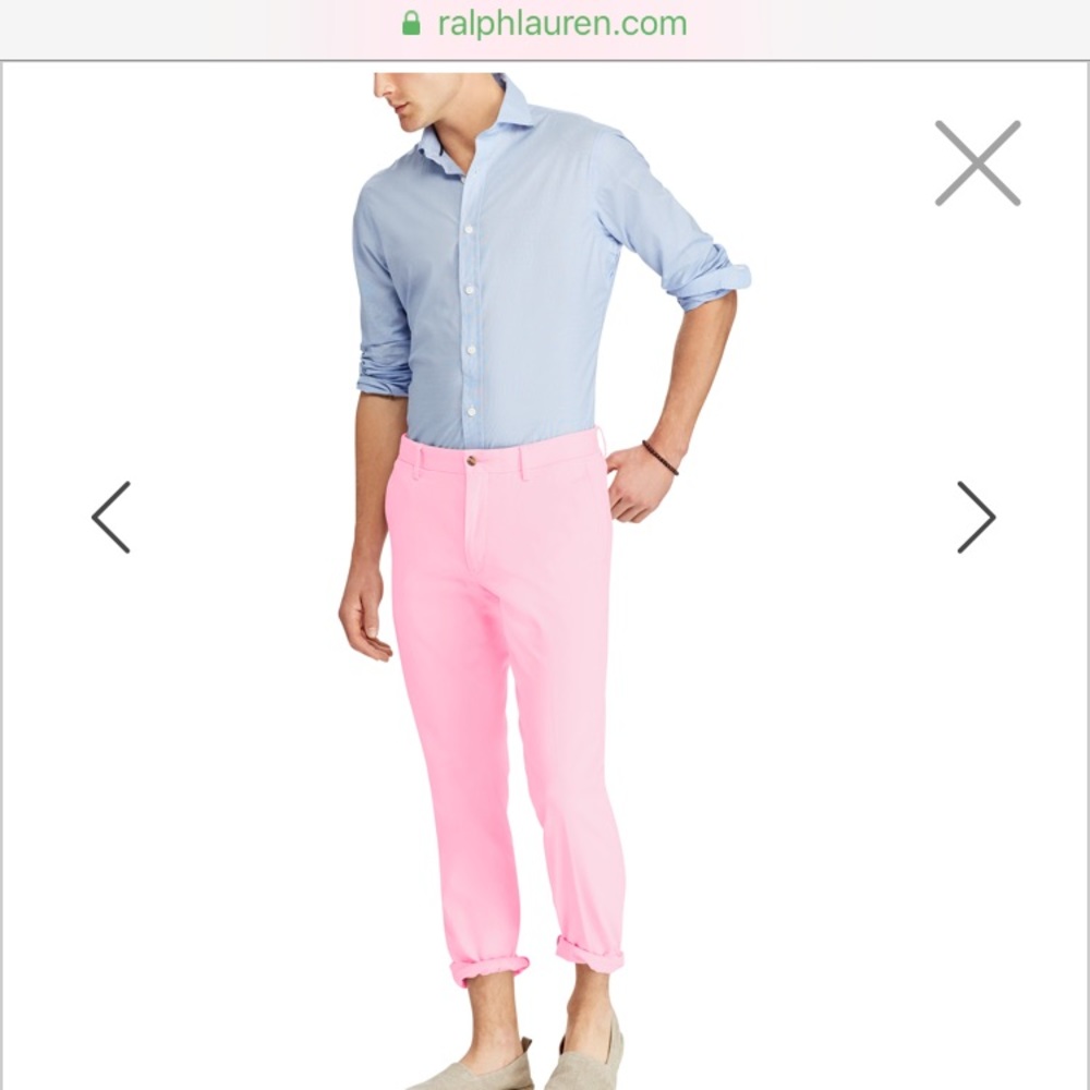 Ralph Lauren Slim Fit pink pants